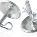 AR-PRO (2-Pack) Replacement Snow Plow Skid Shoes - Replaces Part ATV UTV Polaris K-Plow Nos 2205071 and 2208864 - Hardened Steel Snow Plow Non-Slip Base - with Quick-Release Cotter Pins (Silver)