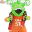 COMIN Halloween Inflatable Alien Costume Kids Cosplay Costumes Funny Ride on Blow Up Costumes Alien Suit for Teens (4-6 Yrs(Fit for height 3.7-4.1FT))
