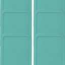 Replacement Lids fits Pyrex 3-Cup Glass Food Storage Container Bowls, (7.75 x 5.75-Inch) Plastic Rectangle Lids Covers for Pyrex 7210-PC, Airtight & Leakproof (4-Pack, Turquoise)