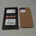 Cordking Designed for iPhone 13 Pro Case, Silicone Ultra Slim Shockproof Protective Phone Case with [Soft Anti-Scratch Microfiber Lining], 6.1 inch, Light Brown