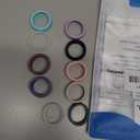 10 Pack Ring Cover Compatible with Oura Ring Gen 4/4 Ceramic, Oura Ring Gen 3 Horizon/Heritage, Support Charging with Cover on, Anti-Scratch Elastic Silicone Ring Protector for Men Women Working Out (2Clear+8 other colors)