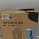 Gardner Pet Automatic Gravity Food Feeder and Water Dispenser, 1.8 Gallons*2 Stainless Steel Two-in-One Set Large Capacity Dispenser for Pets Dogs, Puppies, Kittens (Dark Blue)
