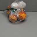 Songjum 6Pcs Artificial Velvet Pumpkins with Maple Pinecone and Berry Foam Fabric Orange Pumpkins Fall Decor Thanksgiving Pumpkin Centerpiece Decorations for Thanksgiving Harvest Party Home Tabletop