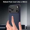 Metal Frameless Phone Case Compatible with iPhone 17 Pro, Frameless Minimalist Design, Extremely Highlighting Personality. Black