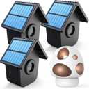 HTZSAFE 1/2 Mile Long Range Solar Driveway Alarm - Outdoor Weatherproof Wireless Motion Sensor&Detector- Portable Receiver Has Long Last Backup Battery - DIY Security System- 1 Receiver + 3 Sensors
