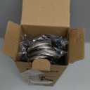 Pants Hangers Space Saving - 2 Pack Closet Organizer and Storage Jean Hangers, Stainless Steel Anti-Slip Clothes Hanger Scarf Holder for Pants Jeans Leggings Trousers Pant Rack, Black