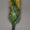 AmyHomie Artificial Sunflowers for Outdoors - 2 Bunches Fake Sunflower Bouquets with 14 Large Blooms, UV Resistant Silk Flowers for Home Wedding Fall Decor, Garden Party Centerpieces, 17.7 Inches