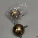 Ivilon Bay Window Curtain Rod Corner Connector - for Rods of 5/8 to 1-1/8 Inch - Warm Gold