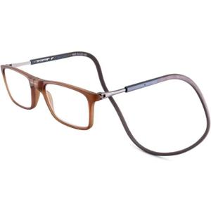 Magnetic Blue Light Blocking Reading Glasses for Presbyopia, Blue Light Filter, and Interchangeable Adjustable Straps (Brown)
