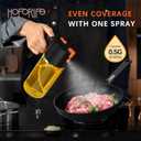 Glass 2 In 1 Olive Oil Dispenser Bottle for Kitchen Gadgets, Olive Oil Sprayer for Cooking 17.2oz/511ml (Transparent)