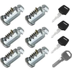 6 Pack Lock Cores Compatible with Thule One-Key System Lock Cylinders, Key Cylinder for Bike Rack, Roof Cargo, Roof Rack, Towers, Ski Rack