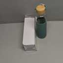 34oz Glass Water Bottles with Silicone Sleeve, BPA Free Water Bottle Glass with Leak-Proof Lid, Reusable Water Bottle for Hot & Cold, Ideal for Hiking Travel Gym office (Green)