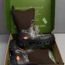 Showave Men's Mid Calf Rubber Work Boots Waterproof Rain Boot Insulated Mud Boots with Comfortable Sports Soles (10, Camo)