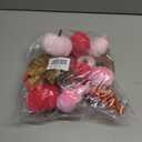 21 PCS Pink Pumpkins Set for Thanksgiving Decor, 3 Sizes Fake Velvet Pumpkin Mini Foam Pumpkin for Thanksgiving Farmhouse Fall Harvest Decorations Halloween Party Autumn Table Centerpiece