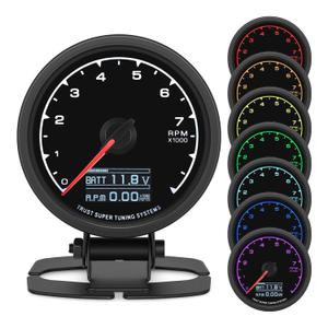 MH Tachometer 2.5" 60mm 9000RPM Boat Tachometer RPM Gauge Multicolor Backligt for AUTO Car Truck Marine