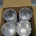 200Pcs 8 oz Graduated Clear Plastic Measuring Cups with 200pcs Wooden Stirring Sticks for Mixing Paint, Liquid Measuring Pigments, Epoxy Resins