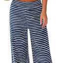 PRETTYGARDEN Two Piece Striped Sets for Women Summer Travel Outfits 2026 Spring Y2K Going Out Vacation Clothes Loungewear (L)