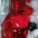 Tail Light Assembly Compatible with Nissan Titan 2017-2023 / Titan XD 2016-2023, Halogen Type Rear Lamp with Bulbs Replacement for 26550-EZ23D NI2801213, Red+Clear Lens, Right Passenger Side