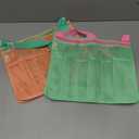 Tagitary Beach Toys Kids Mesh Beach Bags with Zipper, Seashell Collecting Crossbody Sand Toys Bag for Boys Girls Quick Dry Summer Pool Vacation Travel Essentials