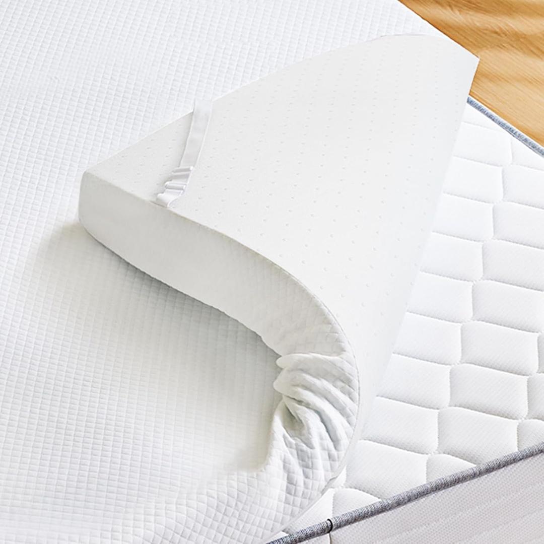 Sweetcrispy Mattress Topper King with Removable Soft Cover, Memory Foam 4 Inch Thick Gel Infused Cooling Pad for Pressure Relieve for King Size Bed, Sleeper Sofa, RV, Camper, CertiPUR US Certified