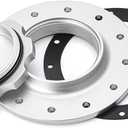 Billet Aluminum Easy Fill Fuel Cell Gas Cap With 12 Hole Cell Bung and Gasket Sliver (ilver)