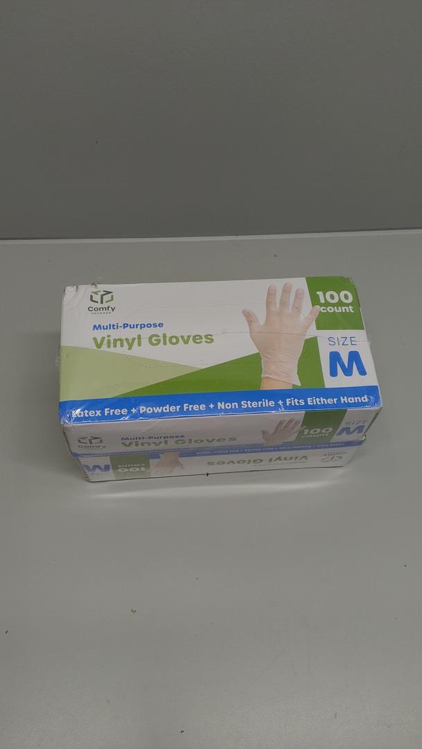 Clear Vinyl Food Safe Disposable Gloves Latex Free Powder Free for Food Prep Handling Cooking Cleaning 