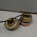 GICOOL 20" Flat Free Tire and Wheel, with 3/4" & 5/8" Bearing, 2.45" Centered Hub, Replacement Wheel For Rubbermaid Wheelbarrow, Garden Yard Cart, 2 Pcs