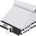 Fuxury 6x9 200pc White Poly Mailers Shipping Envelops Self Sealing Envelopes Boutique Custom Bags Enhanced Durability Multipurpose Envelopes Keep Items Safe Protected