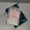 Mocado Travel Makeup Mirror with Light, Tripple Folding Vanity Mirror with Lights, 3 Colors Lighted Makeup Mirror, 1500mAh Rechargeable, Memory Function, Freely Adjust Height and Angle(Rose Gold) (8"L x 6"W)