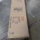 Roundhill Bamboo Print 4-Panel Framed Room Screen/Divider, white