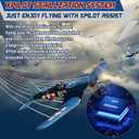 LEAMBE Brushless 4 Channel RC Plane F4U Corsair 500mm Remote Control Airplane Fighter RTF with 6-Axis Gyro, 3 Modes & Aerobatics for Beginners & Adults