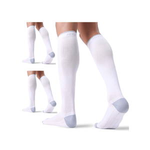 FITRELL 3 Pairs Compression Socks for Women and Men 20-30mmHg-Circulation Support Socks, Size: Large-X-Large