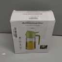 Vakoo 2 in 1 Oil Sprayer and Oil Dispenser for Kitchen - 16oz/470ml Light-Blocking Dark Glass Olive Oil Spray Bottle for Cooking, Air Fryer, Salad & BBQ (Black&Green)