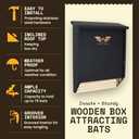 BIGBATBOX - Bat House for Outdoors - Clean Your Backyard from Mosquitoes - Wooden Bat House Kit - with Our Proven Bat Box Design, WildYard