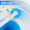 Disposable Toilet Brush 2 Pack- Toilet Bowl Cleaner, Toilet Bowl Brush, Each Toilet Wand with 10PCS Brush Refills for Bathroom Deep Cleaning (2 Pack, White)