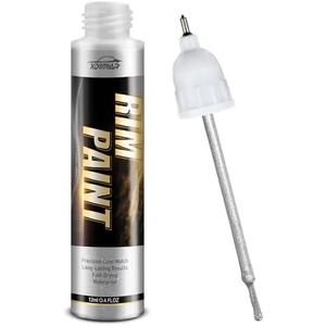 Silver Wheel Paint, Efficient Silver Touch Up Paint for Rim, Quick and Easy Remover Curb Rash, Car Scratch and More, Universal and Color Accurate, Long lasting, Resists Water, Uv Rays