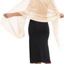 Shawls and Wraps for Evening Dresses Sheer Chiffon Women Elegant Soft Silky Wraps Wedding Bridal Scarf