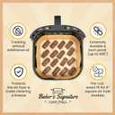 Air Fryer Paper Liners, 125Pcs Air Fryer Disposable Liners, Non-Stick and Oil Proof for Easy Cleanup, 8” Square for 5-8 qt Basket by Baker's Signature