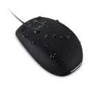 WetKeys Waterproof Professional-Grade Mouse w/Touchpad-Scroll (USB) (Black) |OMWK0C03-BK