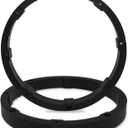 2 Pcs 6.5-inch Universal Speaker Spacers, Car Stereo Subwoofer Speaker Ring Mounting Adaptor Bracket for Car Audio/Boats/Trucks/RV (Black)