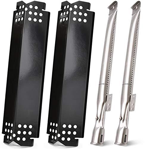 Criditpid Grill Replacement Parts for Nexgrill 2 Burner 720-0864M 720-0864, 4 Burner 720-0830H 720-0783E, 5 Burner 720-0888, 6 Burner 720-0898. 2-Pack Heat Plate Shields and Burners for Nexgrill Parts