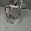 Secura French Press Coffee Maker, 304 Grade Stainless Steel Insulated Coffee Press with 2 Extra Screens, 50oz (1.5 Litre), Silver