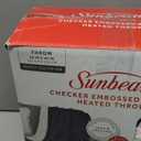 Sunbeam Electric Throw Royal Mink Sherpa Heated Blanket, 4 Heat Settings, 4-Hour Auto Shut-Off, Fast Heating, Luxurious and Ultra Comfy, Night Fog Color, 50" x 60"