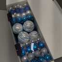 100 Pcs Christmas Ball Ornaments Set, Black and Gold Xmas Tree Decoration, Shatterproof Decorative Hanging Balls with Loop for Christmas Party Holiday Wreath Garland Home Decor