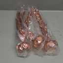 Crowye 3 Pieces Metallic Foil Spray Centerpiece Christmas Party Star Table Decoration Burst Centerpieces Winter Table Decor for Birthday New Year Party Holiday(Rose Gold)