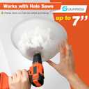 1 Pack Drill Dust Bowl & Hole Saw Dust Bowl for Drilling, Installing Recessed Lights and Works with All Hole Saws, Silicone Transparent Drill Sawdust Collector, Adds Bearings for Durability
