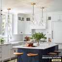 Hammered Glass Pendant Light Gold Pendant Lights Kitchen Island 12in Large Brass Kichen Island Light Over Sink Glass Ceiling Pendant Light for Entry Hallway Dining Room