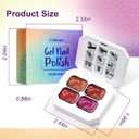 2 x U-Shinein Gradient Painting Gel, 4 Colors Ombre Gel Nail Polish for Ombre Nails Aura Nails French Manicure Blush Nail Art Long-lasting No-wipe Soak Off UV DIY Nail Art Brilliant Colors