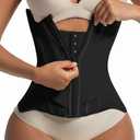 Waist Trainers for Women for Daily Wear, Faja Body Shaper Corset with Tummy Control for Workouts, Postpartum Recovery, and Yoga Sessions — Breathable and Supportive Black,medium