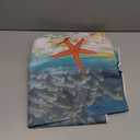 Allenjoy 72" x 72" Tropical Beach Shower Curtain Summer Seaside Scene Ocean Island Palm Tree Bathroom Decorations Curtain Durable Bathtub Showers Decor (Hooks Not Included)